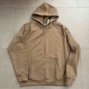 Carhartt Wip / Hooded Chase Sweat / Gold Logo Brown Hoodie